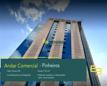 Imóvel Comercial para alugar, 775m² no Pinheiros, São Paulo