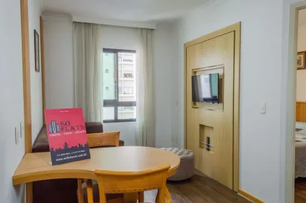 Flat com 1 Quarto para alugar, 28m² no Pinheiros, São Paulo