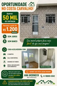 Casa com 2 Quartos à venda, 70m² no Costa Carvalho, Juiz de Fora
