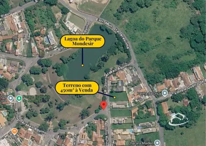 Lote/Terreno à venda, 450m² no Parque Mondesir, Lorena