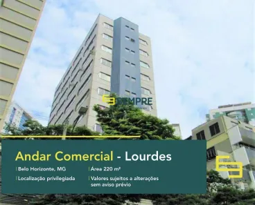 Imóvel Comercial para alugar, 220m² no Lourdes, Belo Horizonte