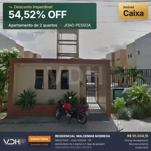 Apartamento com 2 Quartos à venda, 47m² no Indústrias, João Pessoa