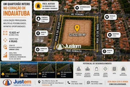 Lote/Terreno à venda, 12622m² no Vila Almeida, Indaiatuba