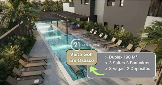 Apartamento com 3 Quartos à venda, 190m² no Vila Yara, Osasco
