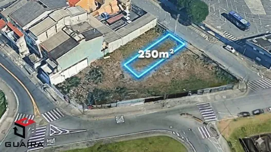 Lote/Terreno à venda, 250m² no Jardim Las Vegas, Santo André