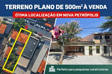 Lote/Terreno à venda, 500m² no Nova Petrópolis, São Bernardo do Campo