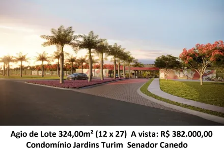 Lote/Terreno à venda, 324m² no Jardins Turim, Senador Canedo