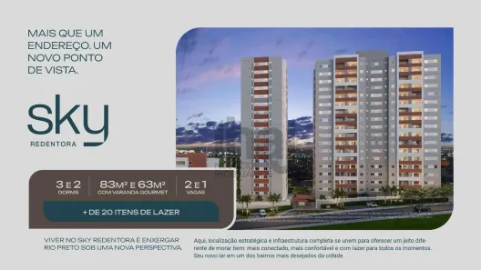 Apartamento com 3 Quartos à venda, 83m² no Centro, São José do Rio Preto