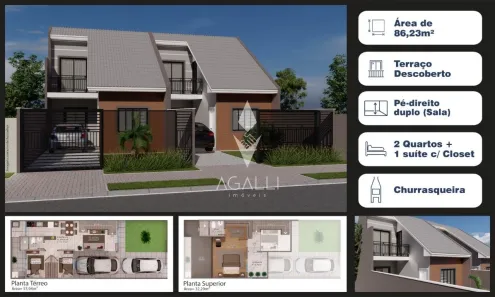 Casa com 3 Quartos à venda, 86m² no Cajuru, Curitiba
