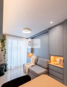 Apartamento com 1 Quarto para venda ou aluguel, 27m² no Chácara Santo Antônio (Zona Sul), São Paulo