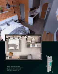 Apartamento com 2 Quartos à venda, 20m² no Santa Marta, Uberaba