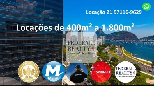 Sala Comercial para alugar, 468m² no Botafogo, Rio de Janeiro