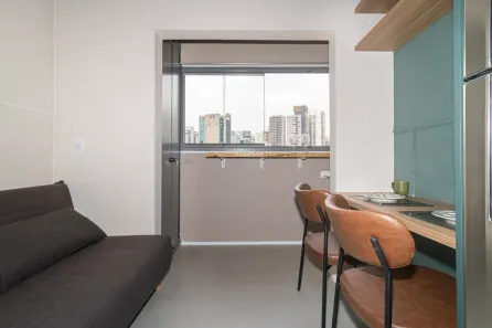 Apartamento com 1 Quarto para alugar, 24m² no Vila Olímpia, São Paulo