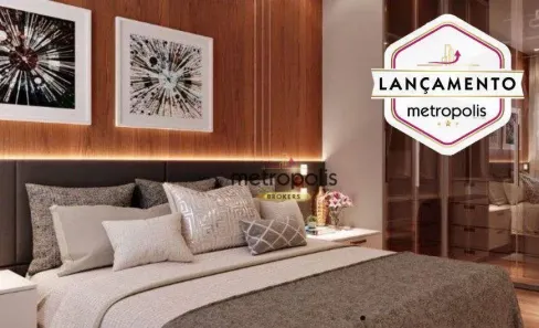Apartamento com 2 Quartos à venda, 65m² no Campestre, Santo André