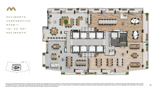 Sala Comercial para alugar, 833m² no Jardim Goiás, Goiânia
