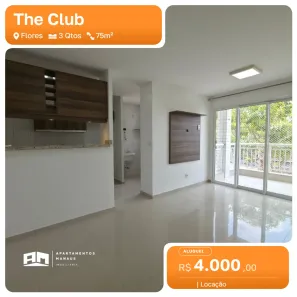 Apartamento com 3 Quartos para alugar, 75m² no Flores, Manaus