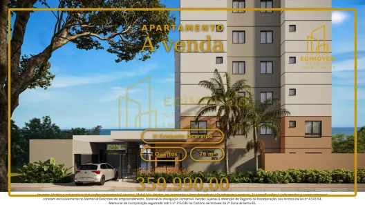 Apartamento com 2 Quartos à venda, 76m² no Conjunto Jacaraípe, Serra
