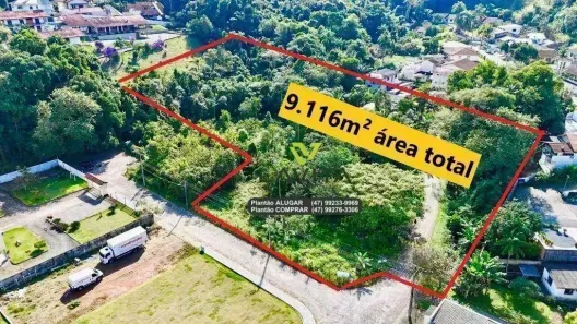 Lote/Terreno à venda, 9116m² no Itoupava Norte, Blumenau