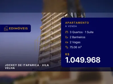 Apartamento com 3 Quartos à venda, 75m² no Jockey de Itaparica, Vila Velha