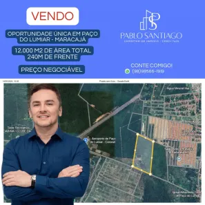 Lote/Terreno à venda, 12000m² no Vila Parque Horizonte, Paço do Lumiar