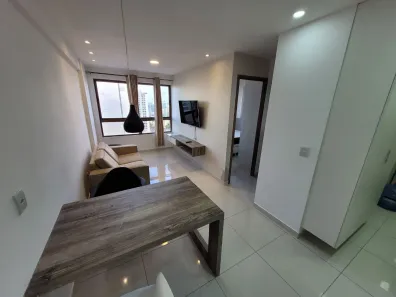 Apartamento com 1 Quarto para alugar, 32m² no Paissandu, Recife