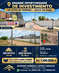 Lote/Terreno à venda, 720m² no Poço, Cabedelo