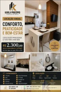 Apartamento com 1 Quarto para alugar, 40m² no Jardim Oceania, João Pessoa