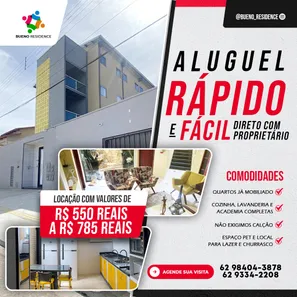 Kitnet com 1 Quarto para alugar, 25m² no Setor Sol Nascente, Goiânia