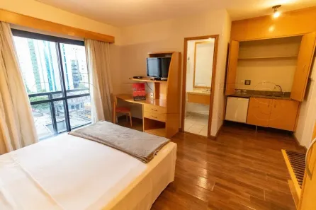 Flat com 1 Quarto para alugar, 23m² no Jardim Paulista, São Paulo