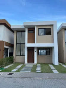 Casa de Condomínio com 3 Quartos para venda ou aluguel, 120m² no Buraquinho, Lauro de Freitas