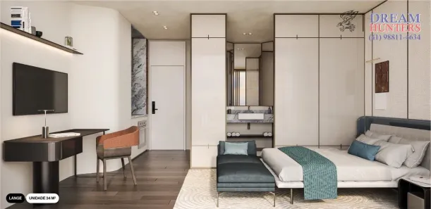 Apartamento com 1 Quarto à venda, 67m² no Batel, Curitiba