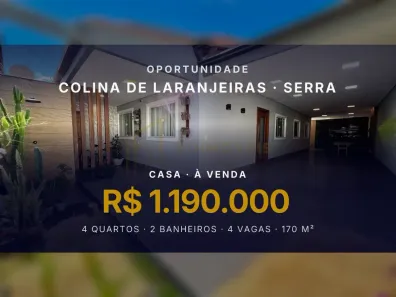 Casa com 4 Quartos à venda, 170m² no Colina de Laranjeiras, Serra