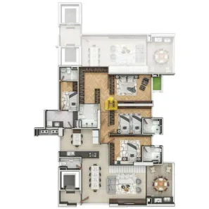 Apartamento com 3 Quartos à venda, 187m² no Candelária, Natal