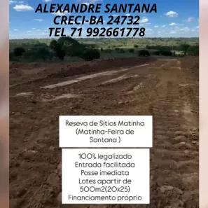 Lote/Terreno à venda, 500m² no Matinha, Feira de Santana
