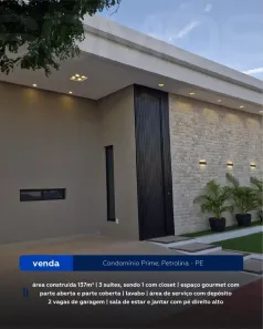 Casa de Condomínio com 3 Quartos à venda, 137m² no Cidade Universitária, Petrolina