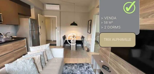 Apartamento com 2 Quartos à venda, 58m² no Tamboré, Santana de Parnaíba