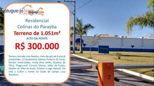 Lote/Terreno à venda, 1051m² no Vargem Grande, São José dos Campos