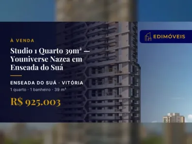 Apartamento com 1 Quarto à venda, 39m² no Enseada do Suá, Vitória