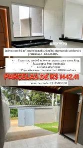 Casa com 2 Quartos à venda, 84m² no Setor Uirapuru, Goianira