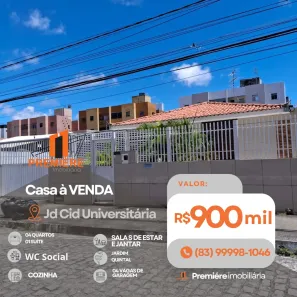 Casa com 4 Quartos à venda, 200m² no Jardim Cidade Universitária, João Pessoa