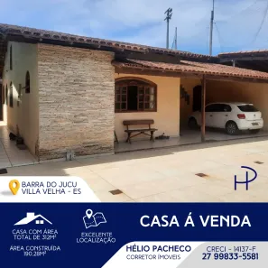 Casa com 3 Quartos à venda, 192m² no Barra do Jucu, Vila Velha
