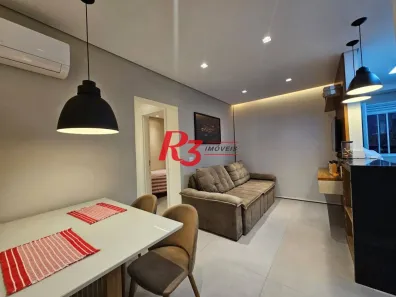 Apartamento com 2 Quartos para alugar, 62m² no Marapé, Santos