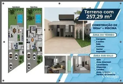 Sobrado com 3 Quartos à venda, 257m² no Vila Nova, Maringá