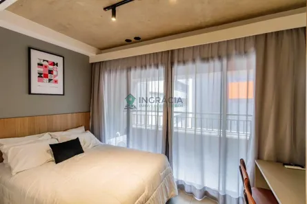 Apartamento com 1 Quarto para alugar, 26m² no Santo Amaro, São Paulo