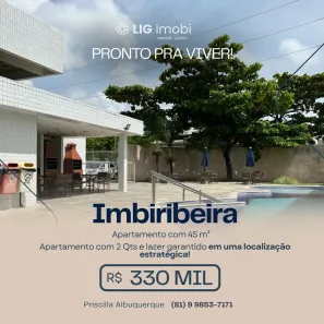 Apartamento com 2 Quartos à venda, 45m² no Imbiribeira, Recife