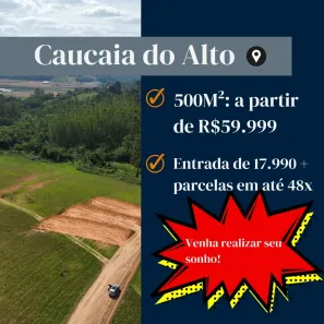 Lote/Terreno à venda, 500m² no Altos de Caucaia (Caucaia do Alto), Cotia