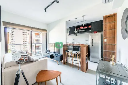 Apartamento com 1 Quarto para alugar, 40m² no Pinheiros, São Paulo