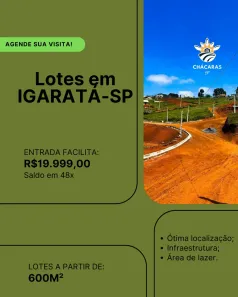 Lote/Terreno à venda, 600m² no , Igaratá