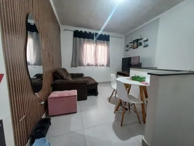 Casa de Condomínio com 2 Quartos para alugar, 54m² no Nova Mirim, Praia Grande