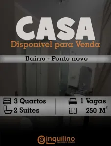 Casa com 4 Quartos à venda, 250m² no Ponto Novo, Aracaju